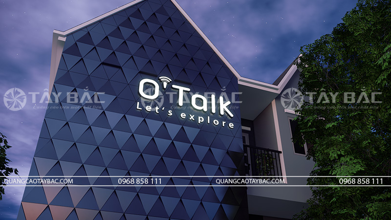 Biển quảng cáo trung tâm tiếng anh O’talk