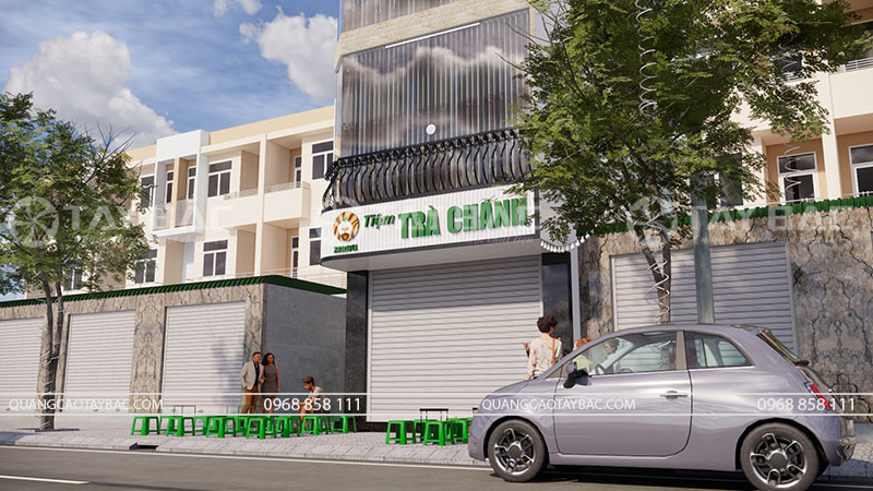 Biển hiệu tiệm trà chanh Mabu