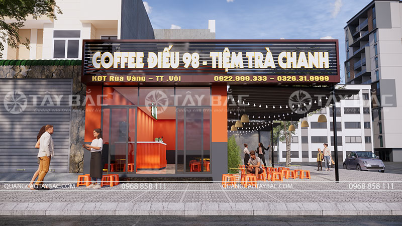 Biển quảng cáo coffee Điếu 98