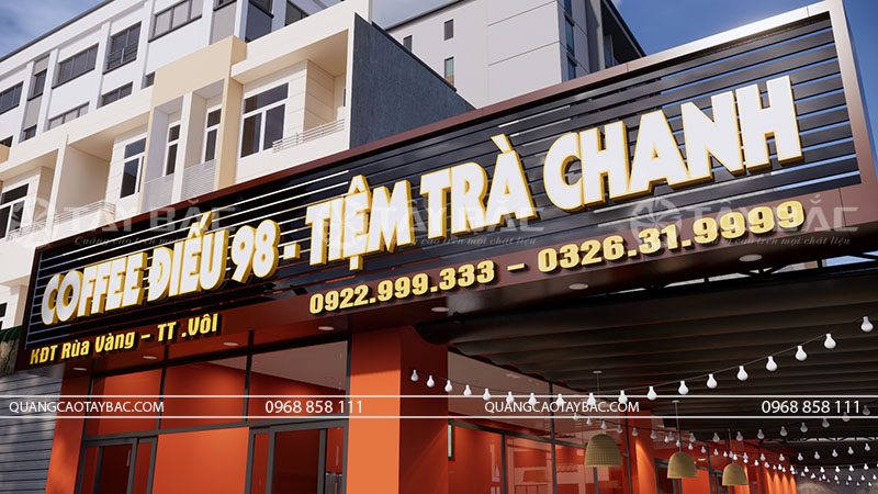 Biển quảng cáo coffee Điếu 98