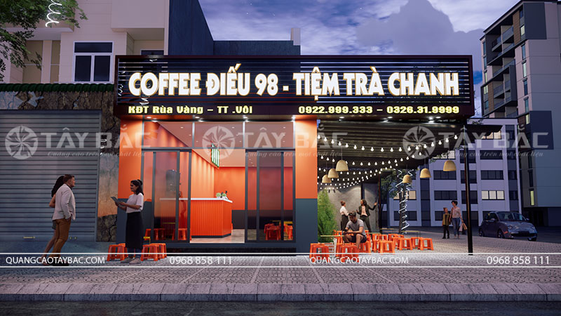 Biển quảng cáo coffee Điếu 98