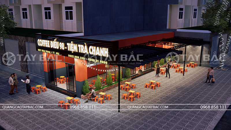 Biển quảng cáo coffee Điếu 98