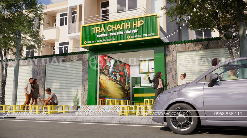 Biển quảng cáo trà chanh Hip