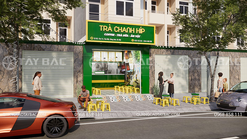 Biển quảng cáo trà chanh Hip