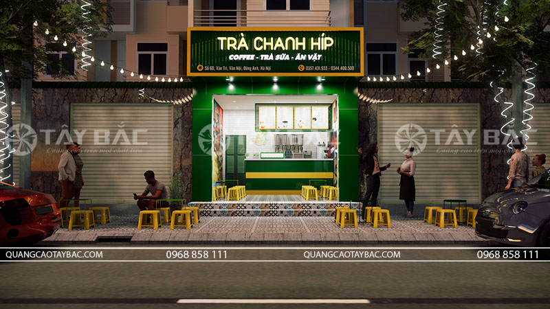 Biển quảng cáo trà chanh Hip