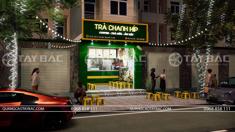 Biển quảng cáo trà chanh Hip