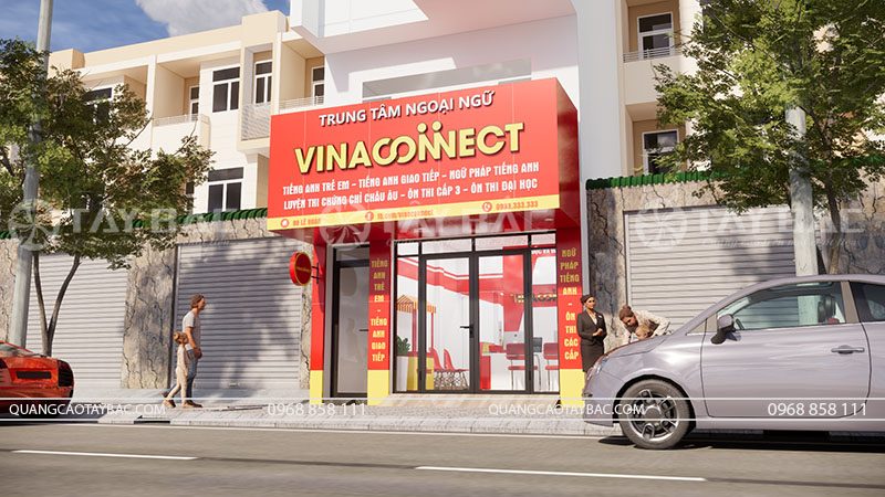 Biển quảng cáo trung tâm ngoại ngữ trẻ em Vinaconnect