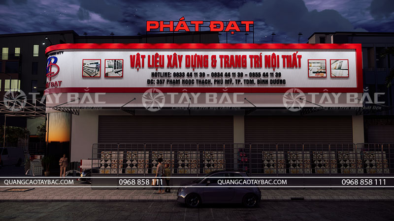 Biển quảng cáo vật liệu xây dựng Phát Đạt