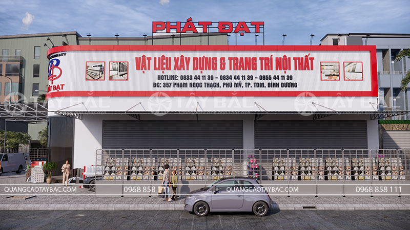 Biển quảng cáo vật liệu xây dựng Phát Đạt