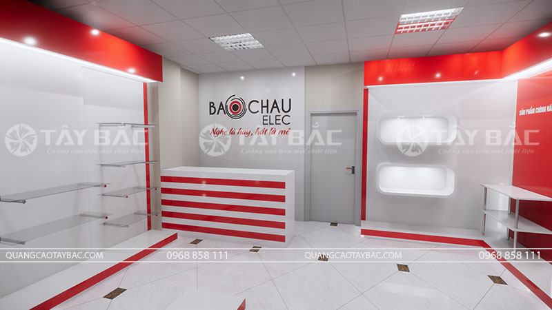 Thiết kế thi công showroom âm thanh Bảo Châu