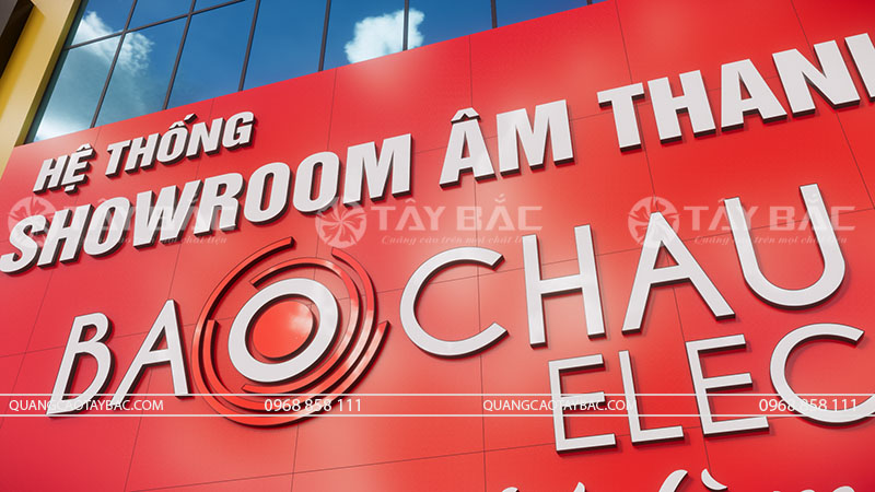 Thiết kế thi công showroom âm thanh Bảo Châu