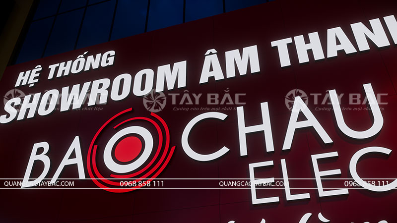 Thiết kế thi công showroom âm thanh Bảo Châu