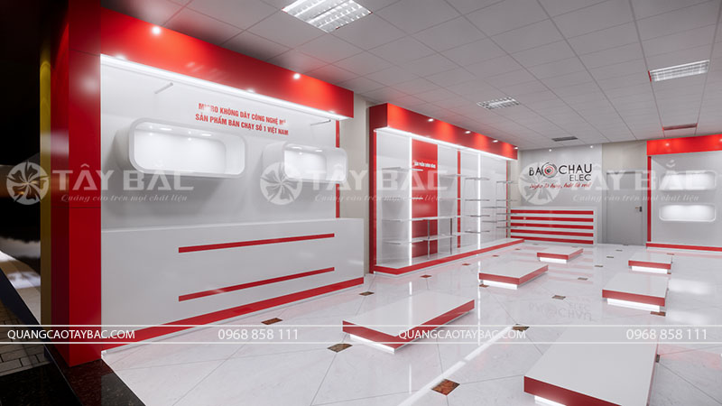 Thiết kế thi công showroom âm thanh Bảo Châu